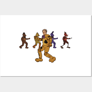 FNAF Talking heads Posters and Art